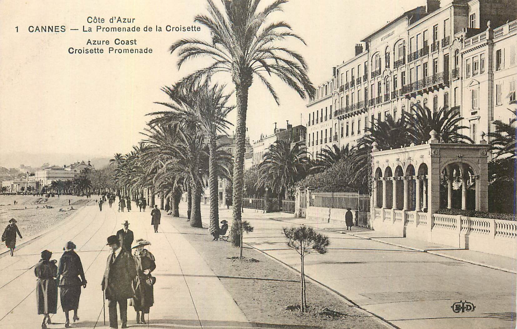 CPA Cannes La Promenade de la Croisette Cote d'Azur