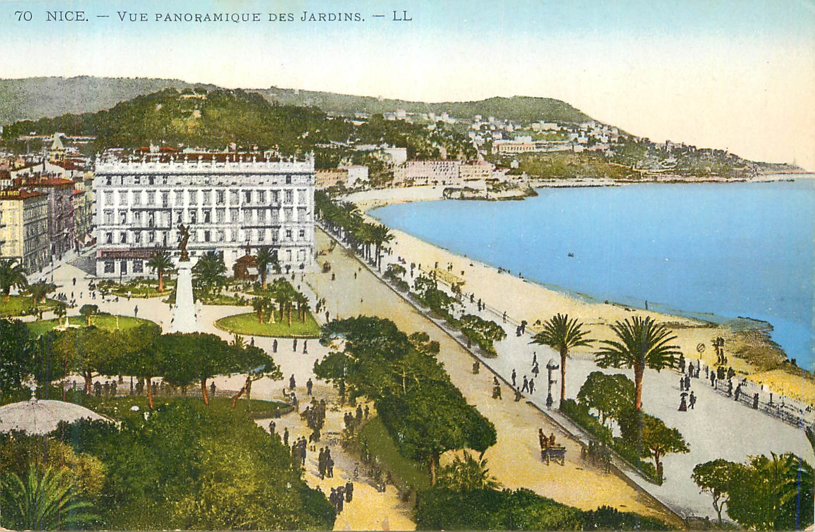 CPA Nice Vue panoramique des Jardin