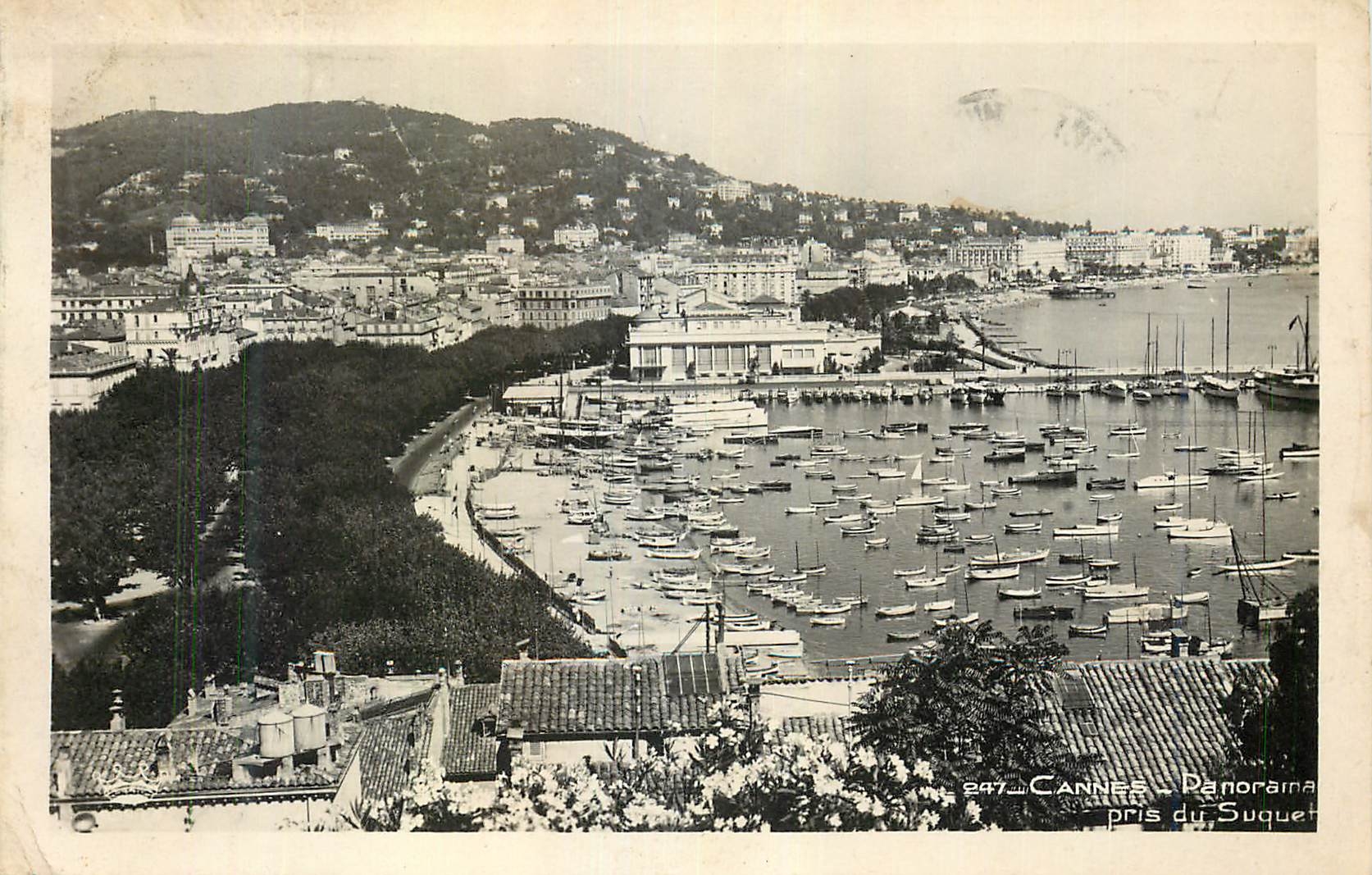 CPA Cannes Panorama pris du Suquet