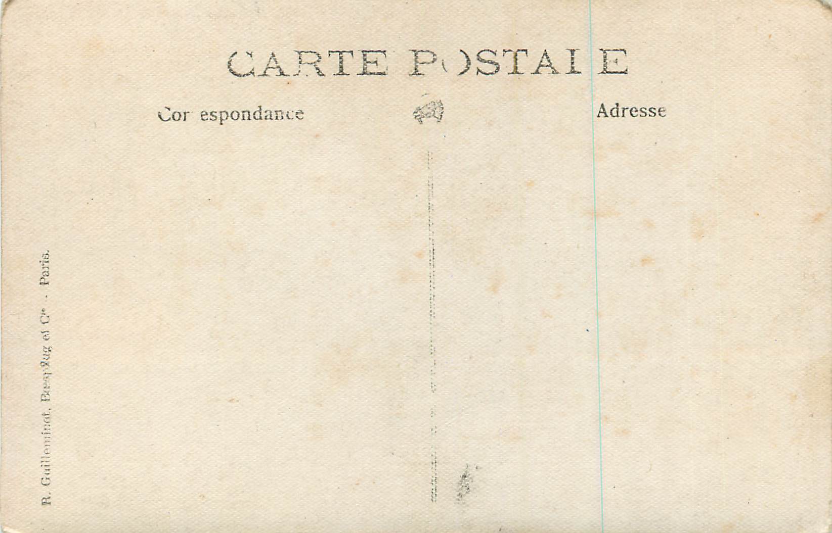 Femme devant une petite structure — paysage avec mur végétalisé — B. Guilletniard, Paris — Rückseite