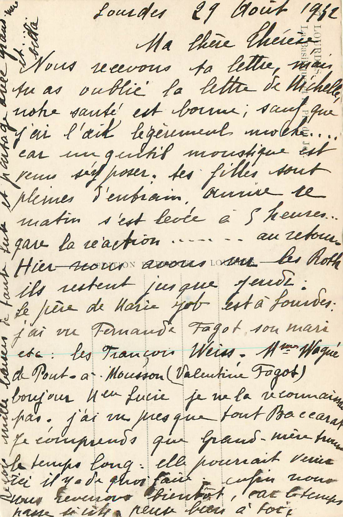 CPM Lourdes — Verso