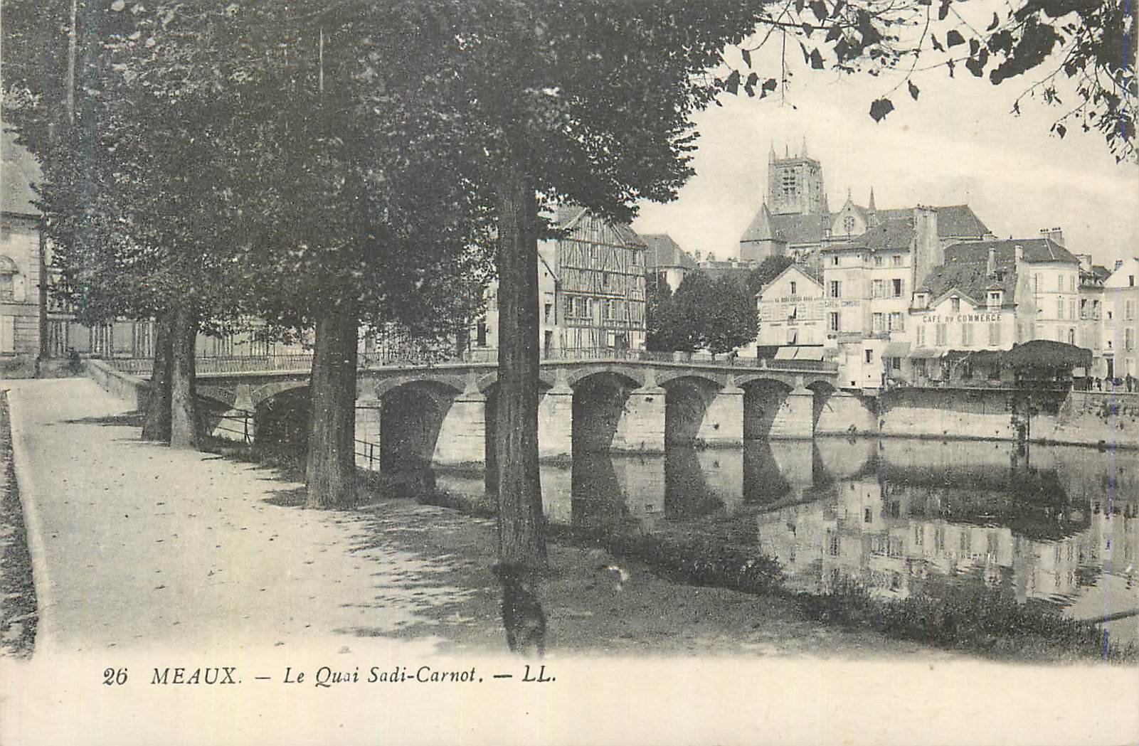 CPA Meaux le Quai sadi carnot