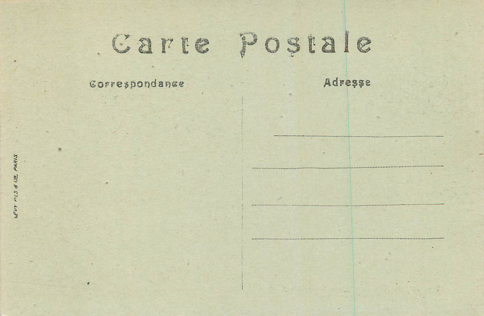 CPA Meaux le Quai sadi carnot — Verso