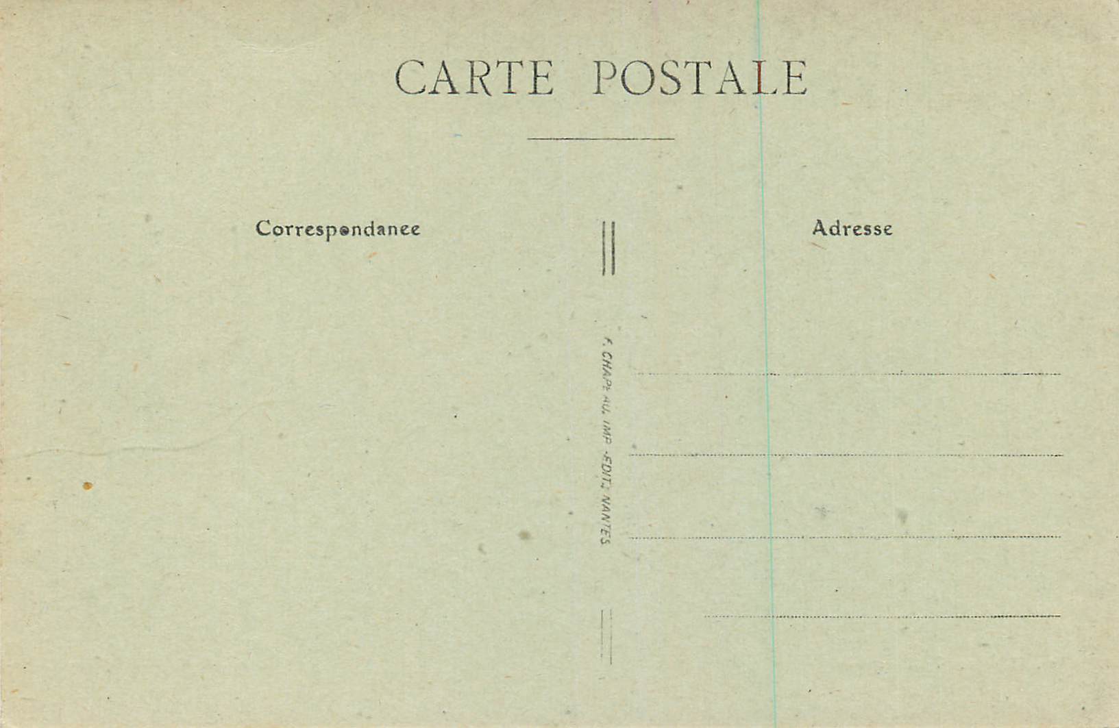CPA Nantes la porte de Saint Pierre — Verso