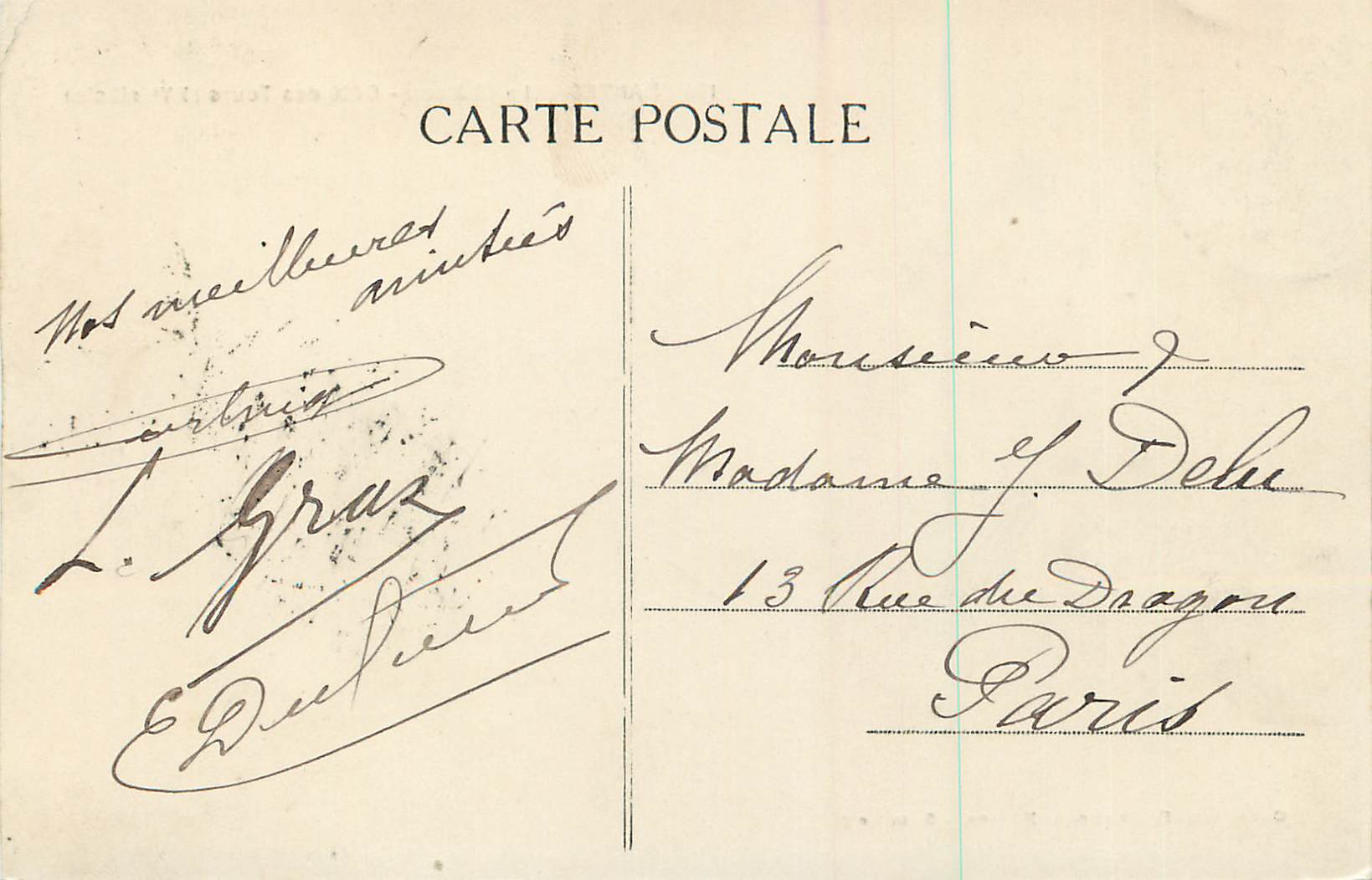 CPA Nantes le chateau des Tours — Verso