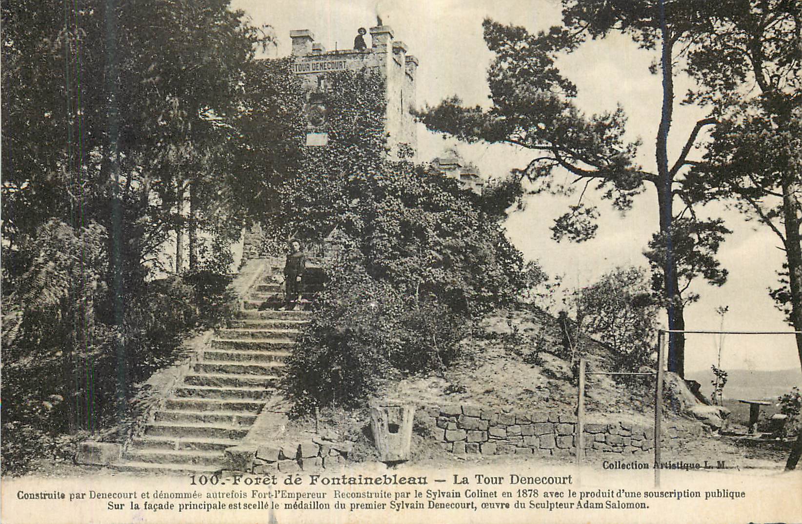CPA Souvenir de fontainbleau  La Tour Denecourt