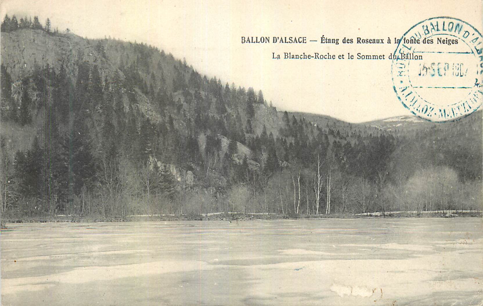 CPA Ballon d'Alsace la blanche roche et le sommet du ballon