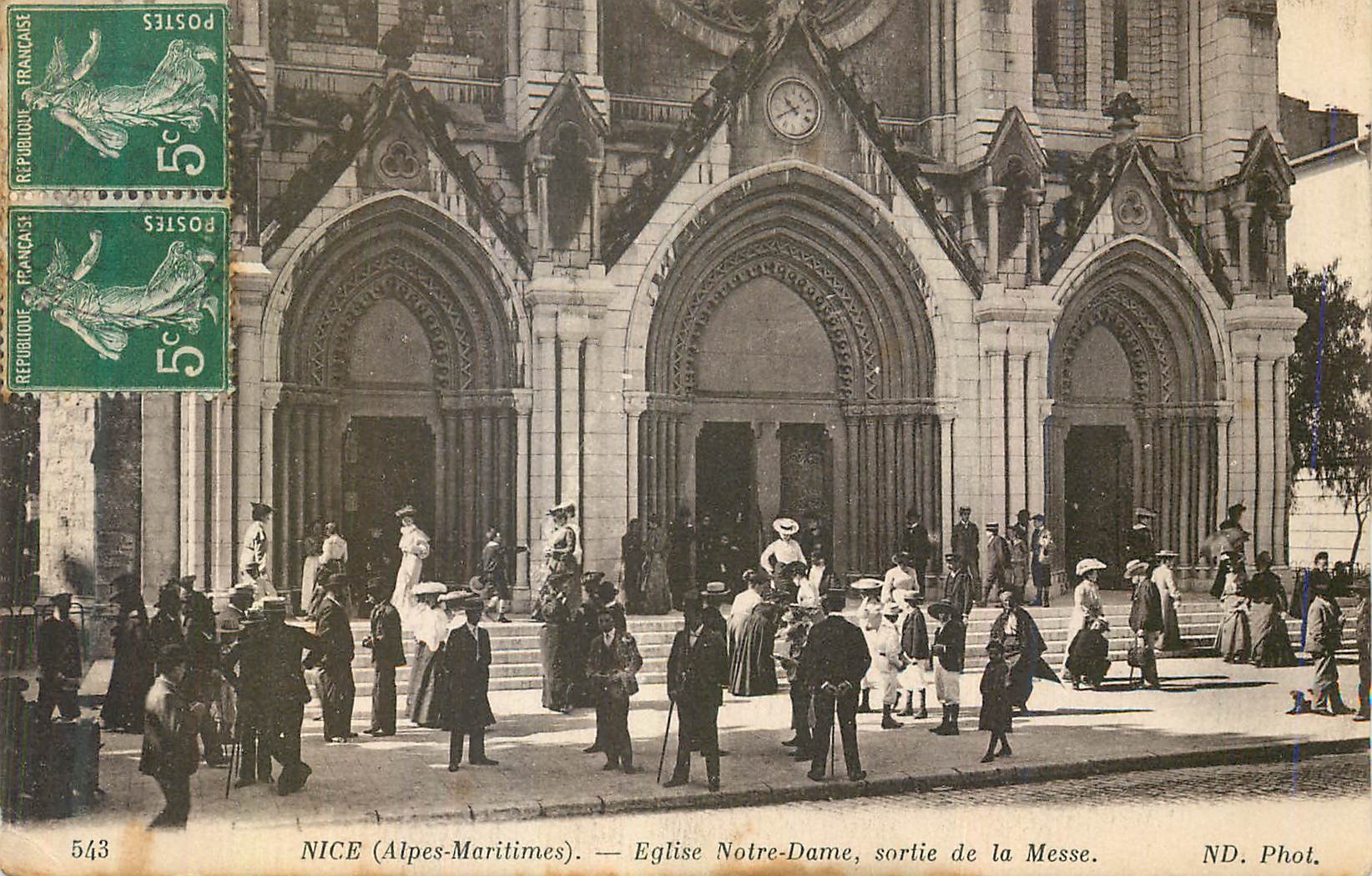 CPA Nice Alpes maritimes Eglise Notre Dames en 1854