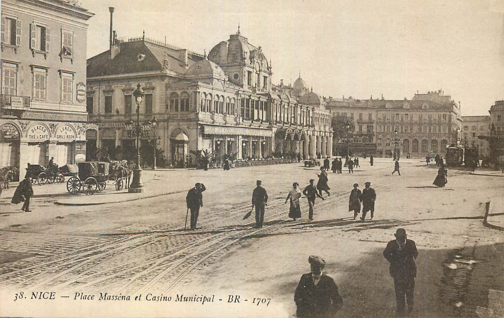 CPA Nice la place Massena 1707
