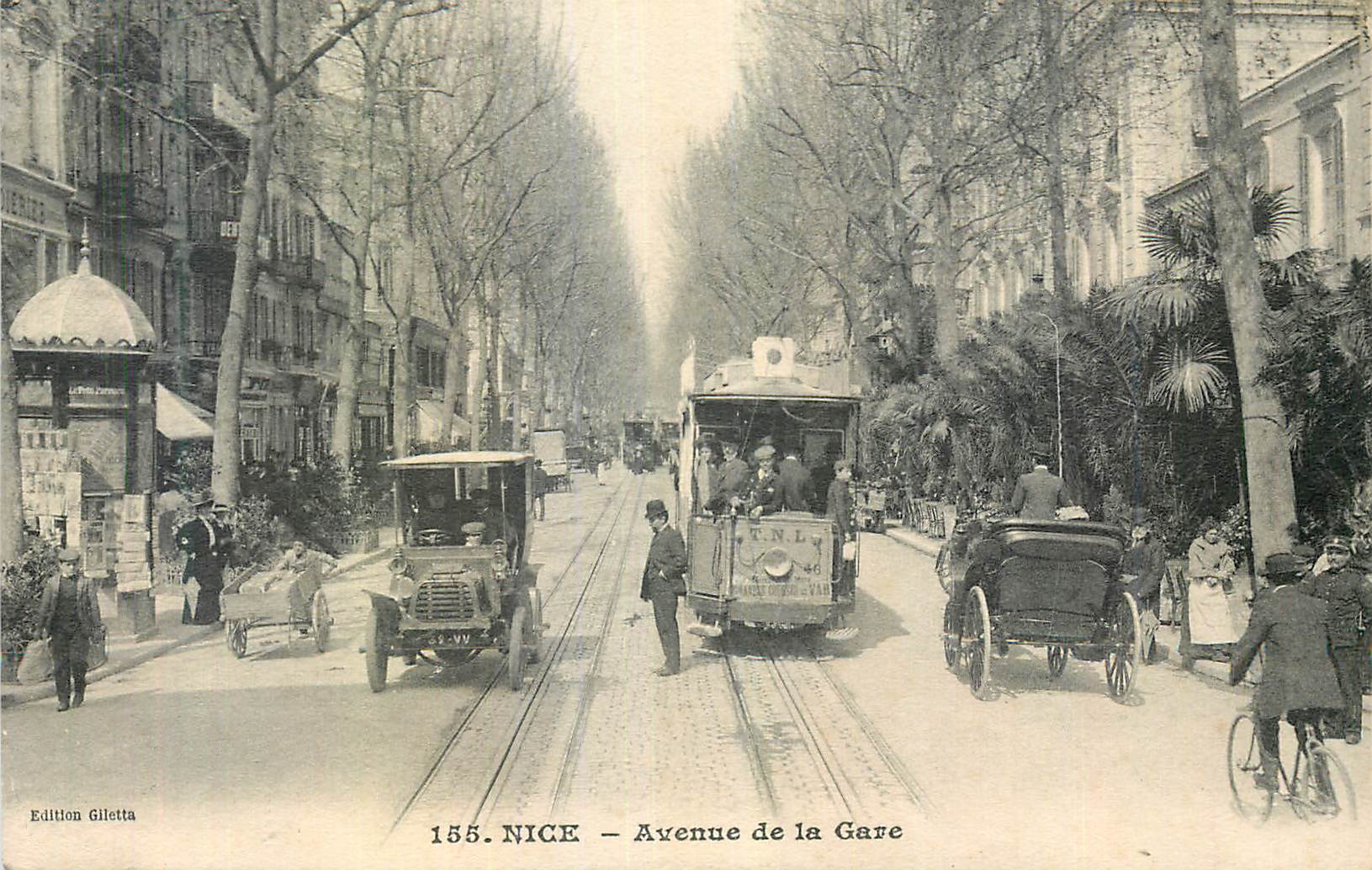 NICE — Avenue de la Gare — Édition Gilletta, n° 155
