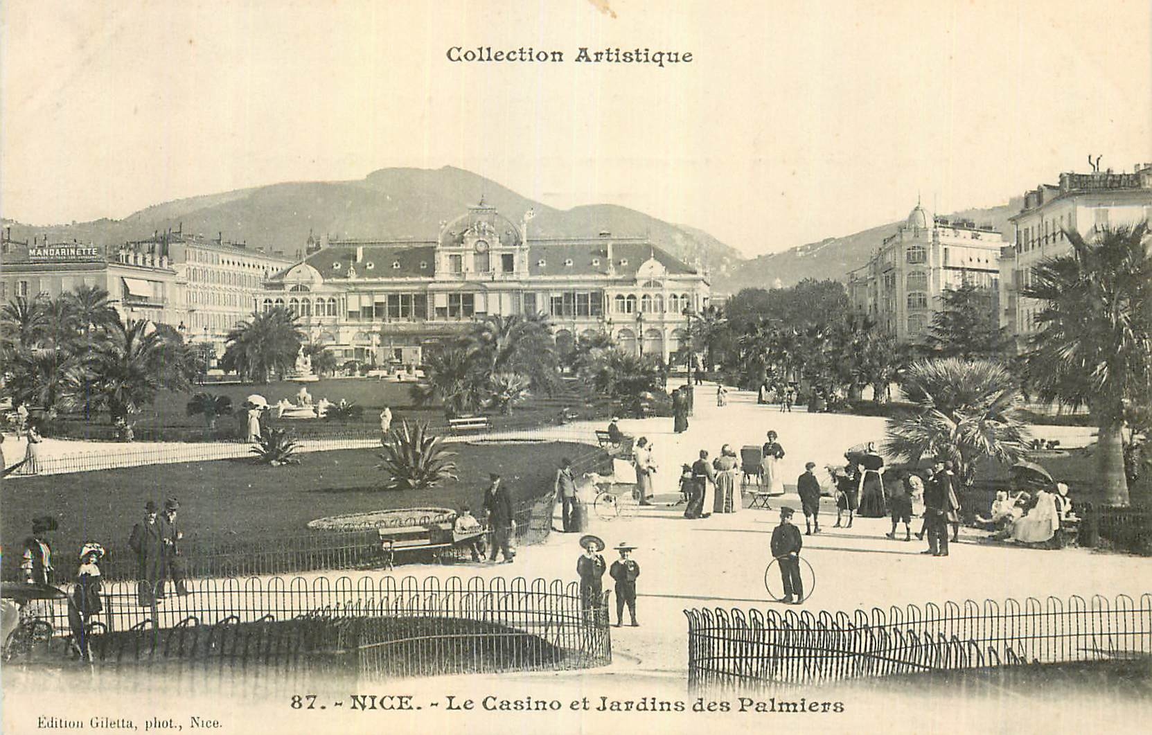 CPA Nice Casino et nouveaux Jardins des palmiers