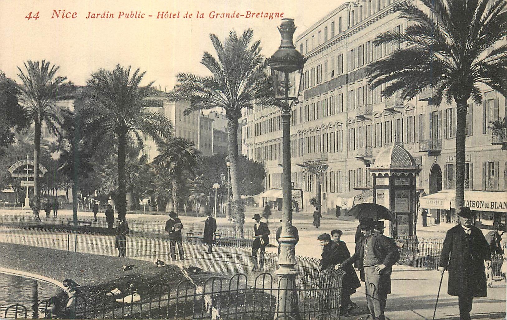 CPA Nice Casino et nouveaux Jardins publi Hotel de la Grande Bretagne