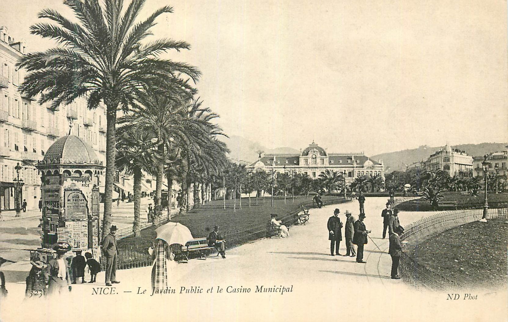 Nice — Le Jardin Public et le Casino Municipal — ND Phot, n°323