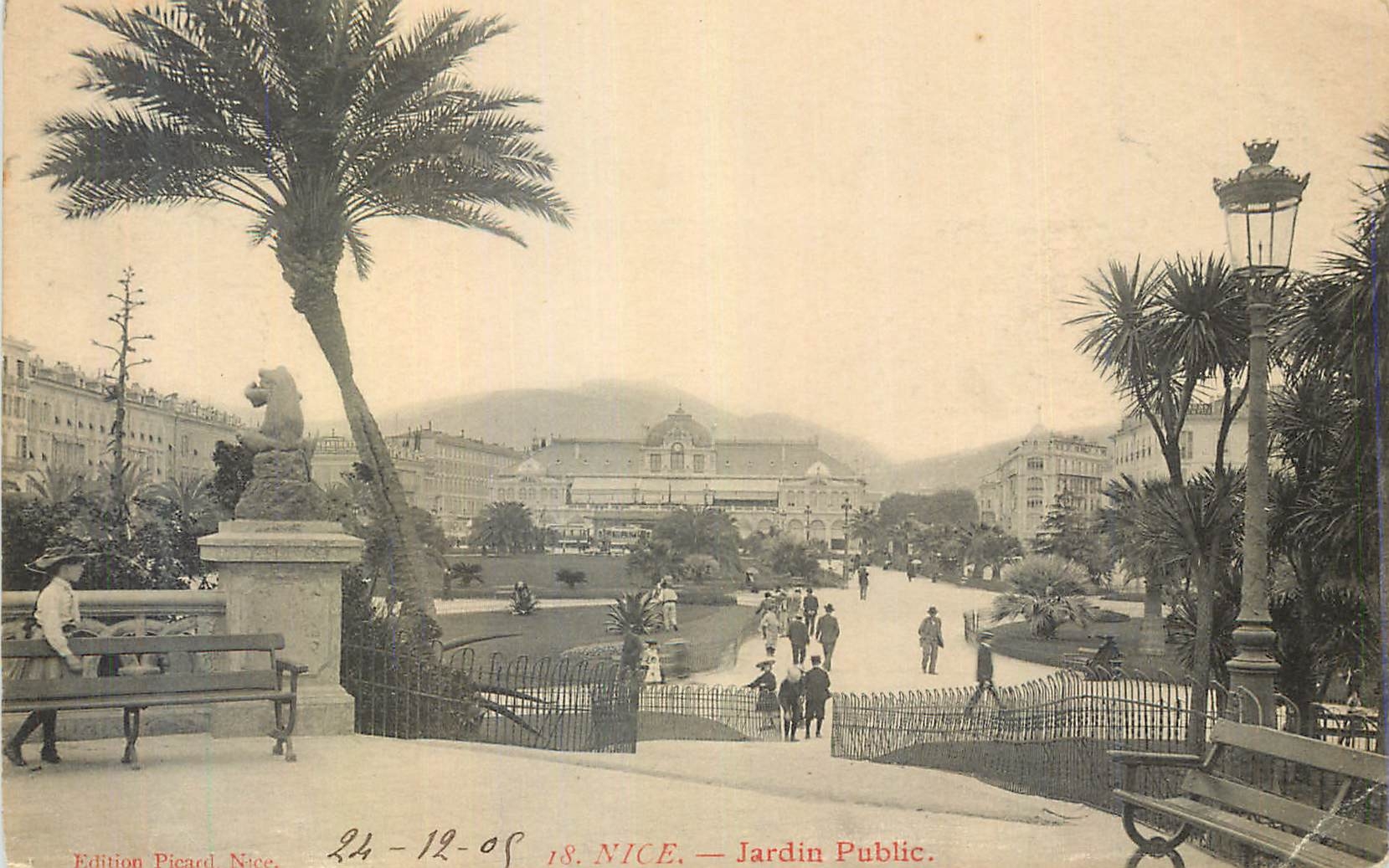 Nice — Jardin Public — Edition Picard Nice, n°18