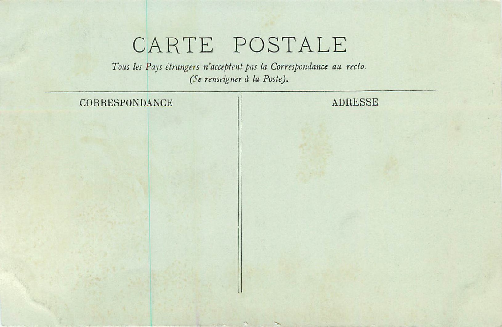 CPA Nice le Jardin public — Rückseite