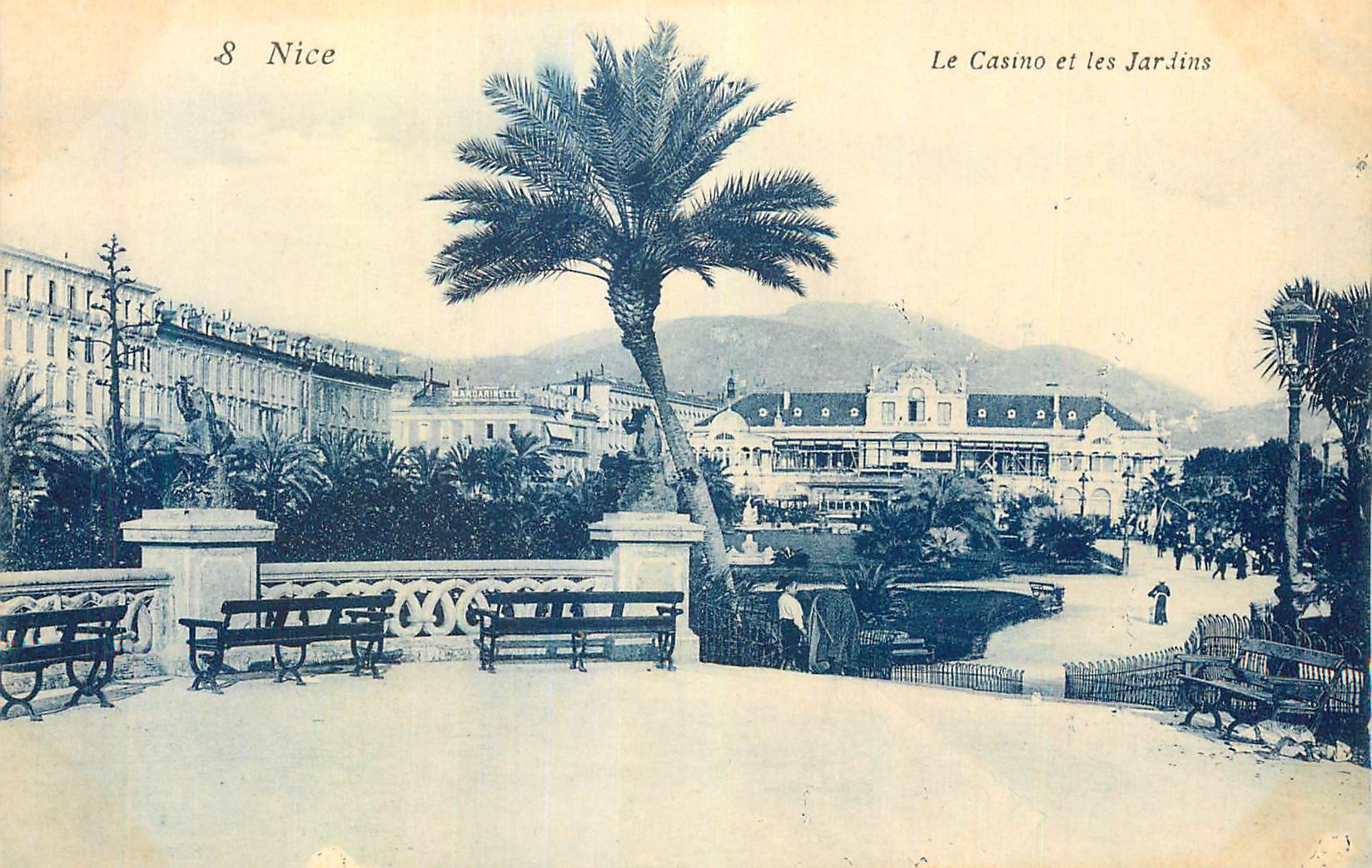 CPA Nice le Casino et les Jardins