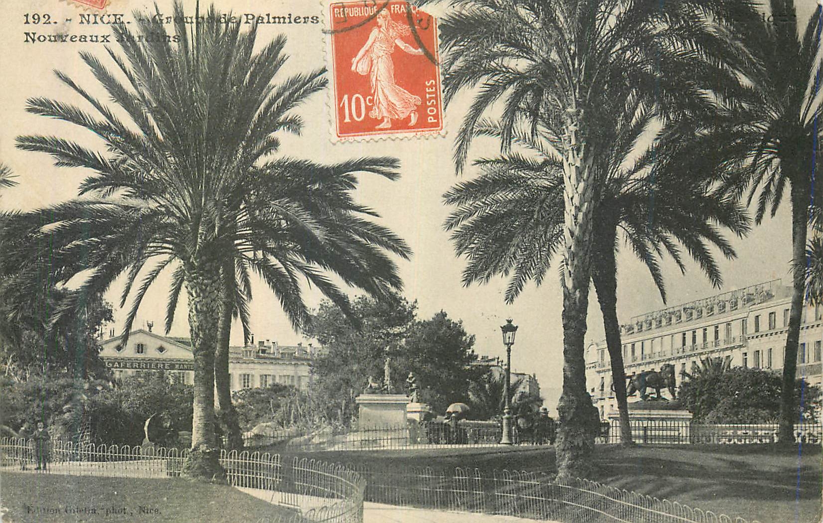CPA Nice nouveau Jardin les palmiers