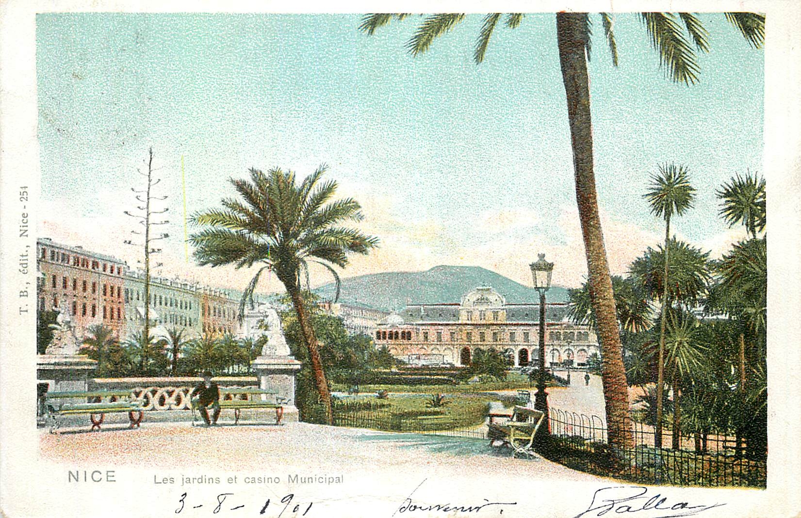 CPA Nice les Jardins et Casino municipal
