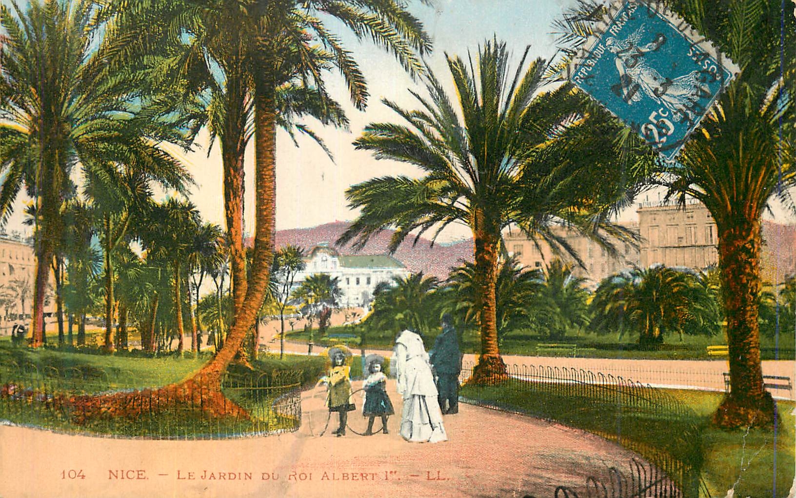 CPA Nice les Jardins du roi Albert 1er