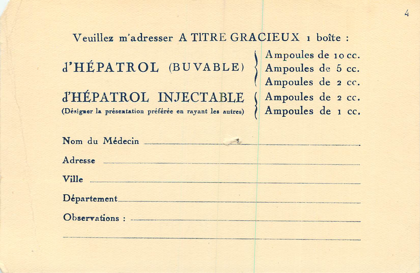 CPA Paris laboratoires albert rolland Rue Platon Paris 15eme — Rückseite