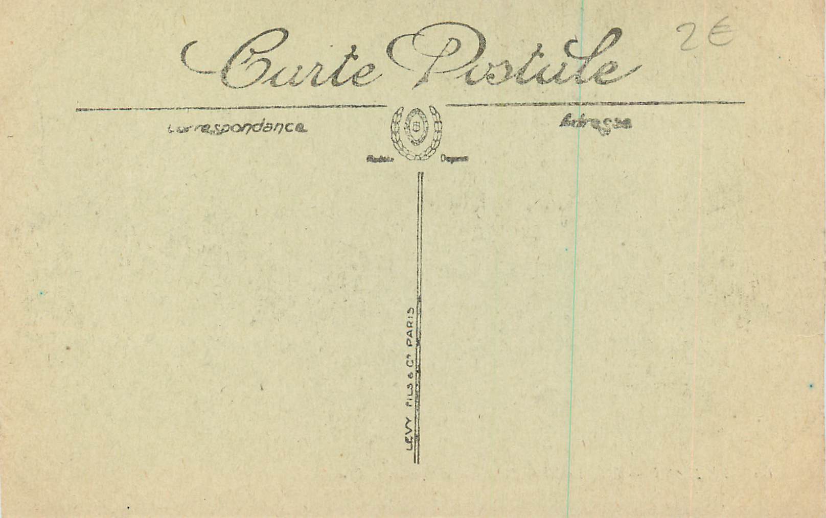 CPA Le Mans l'eglise de Notre Dame de la coulure et prefecture — Rückseite