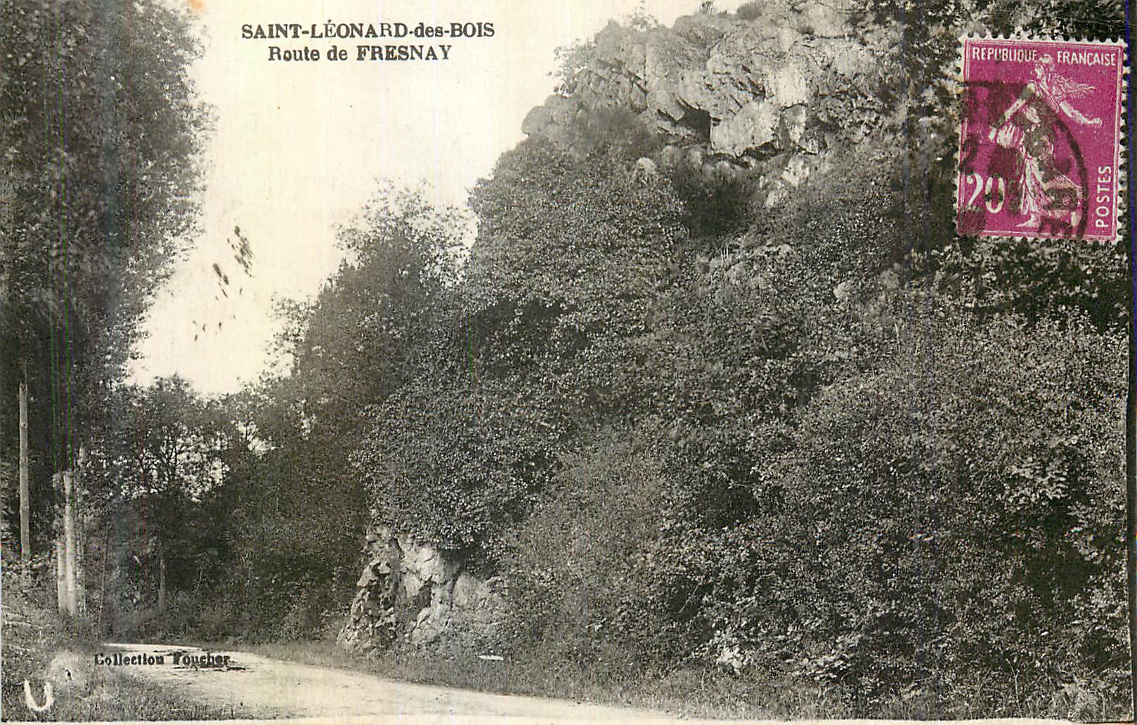 CPA St Leonard des Bois Route de Fresnay