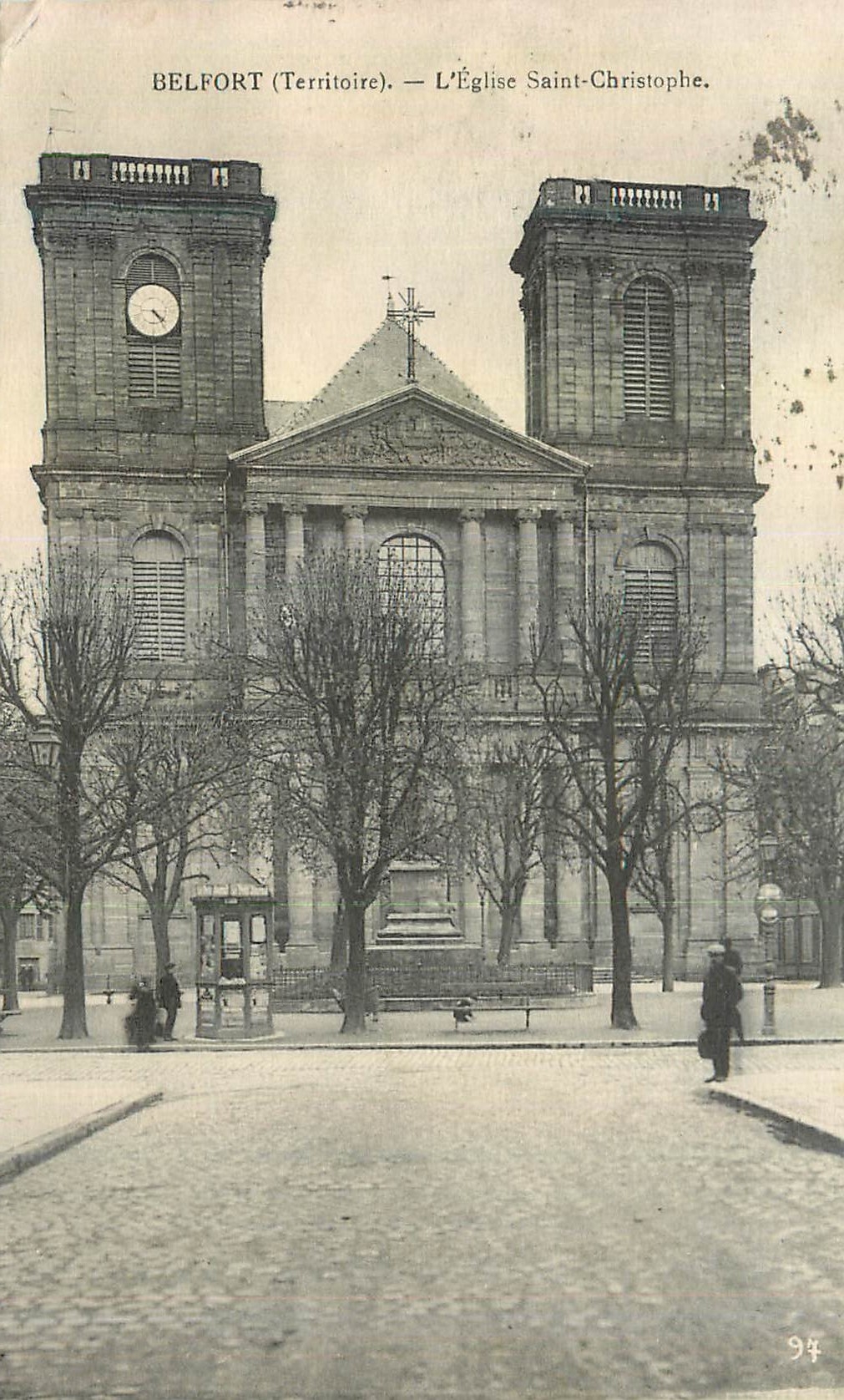 CPA Belfort l'Eglise Saint Christophe 