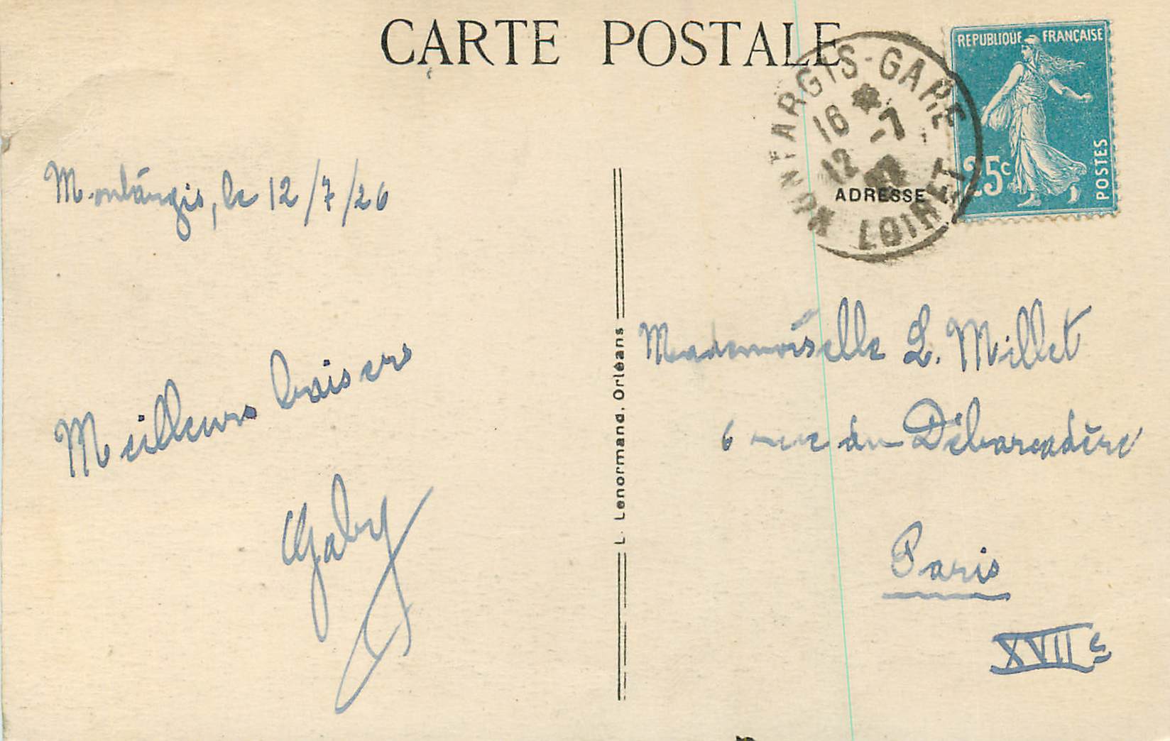 Montargis (Loiret) - La Caisse d'Epargne et Jardin de l'Hôtel de Ville — DRILRAN — Reverso