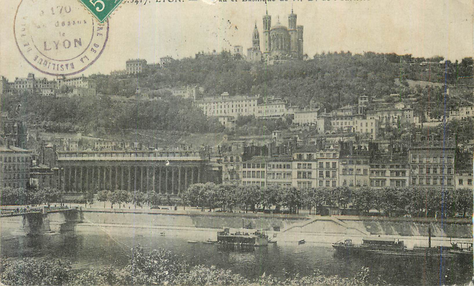 CPA Lyon Facade laterale de Fourviere