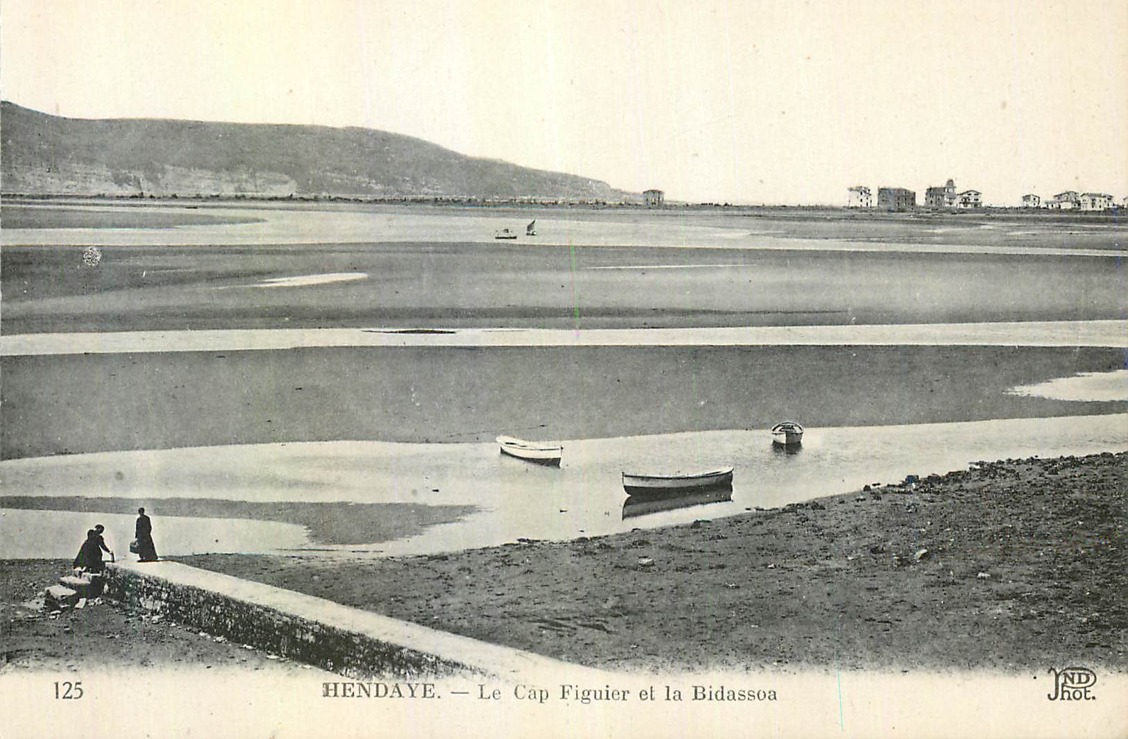 CPA Hendaye le Cap Figuier et la Bidassou