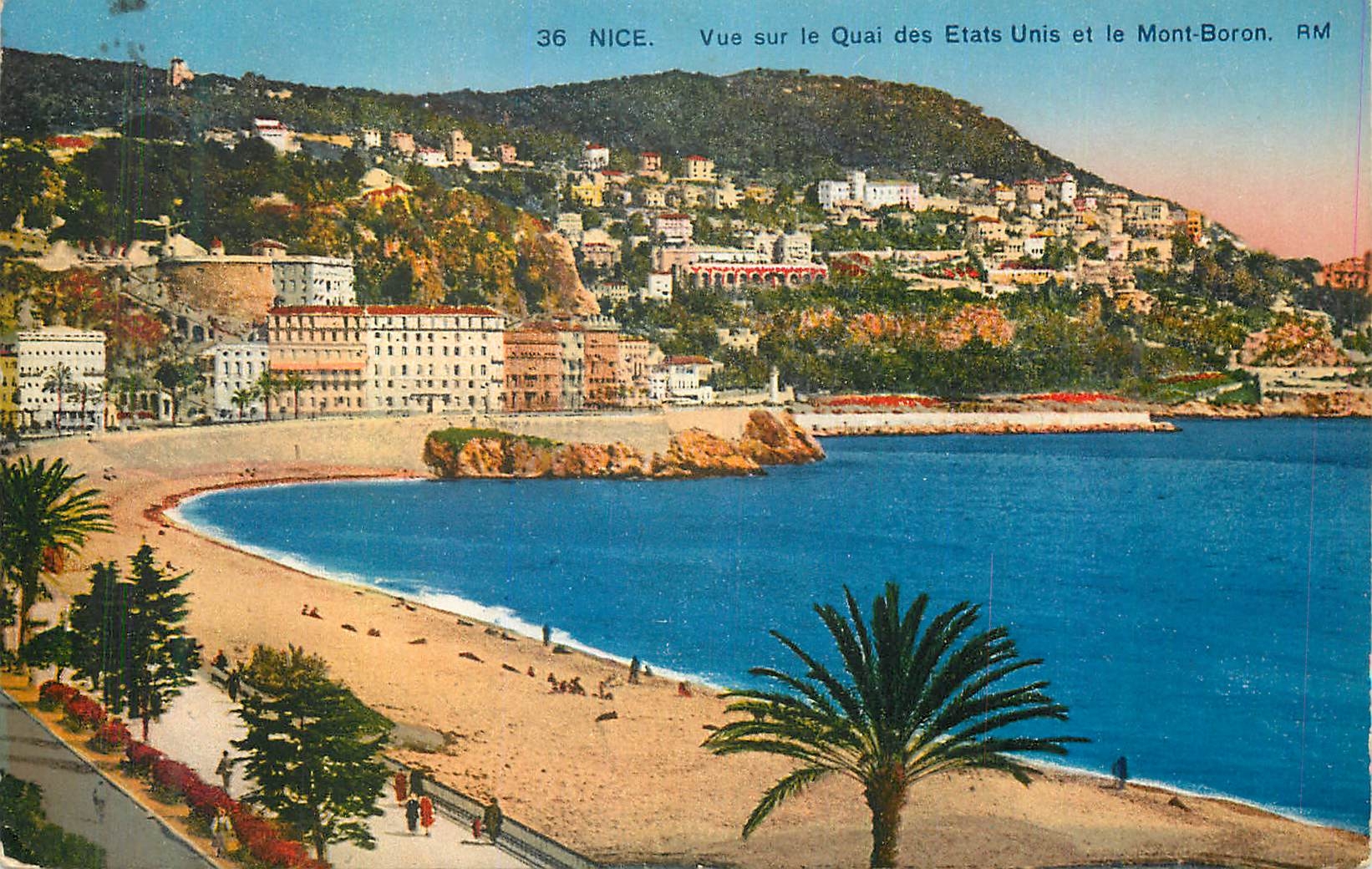 CPA Nice vue sur le Quai des Etats-Unis