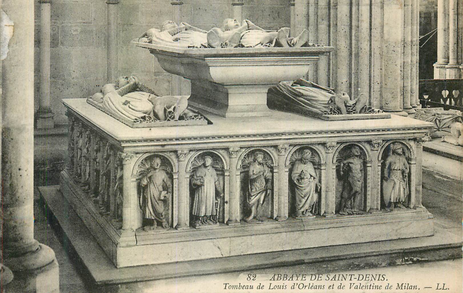 CPA Abbaye de Saint Denis tombeau de louis d'Orleans et de Valentine de Milan