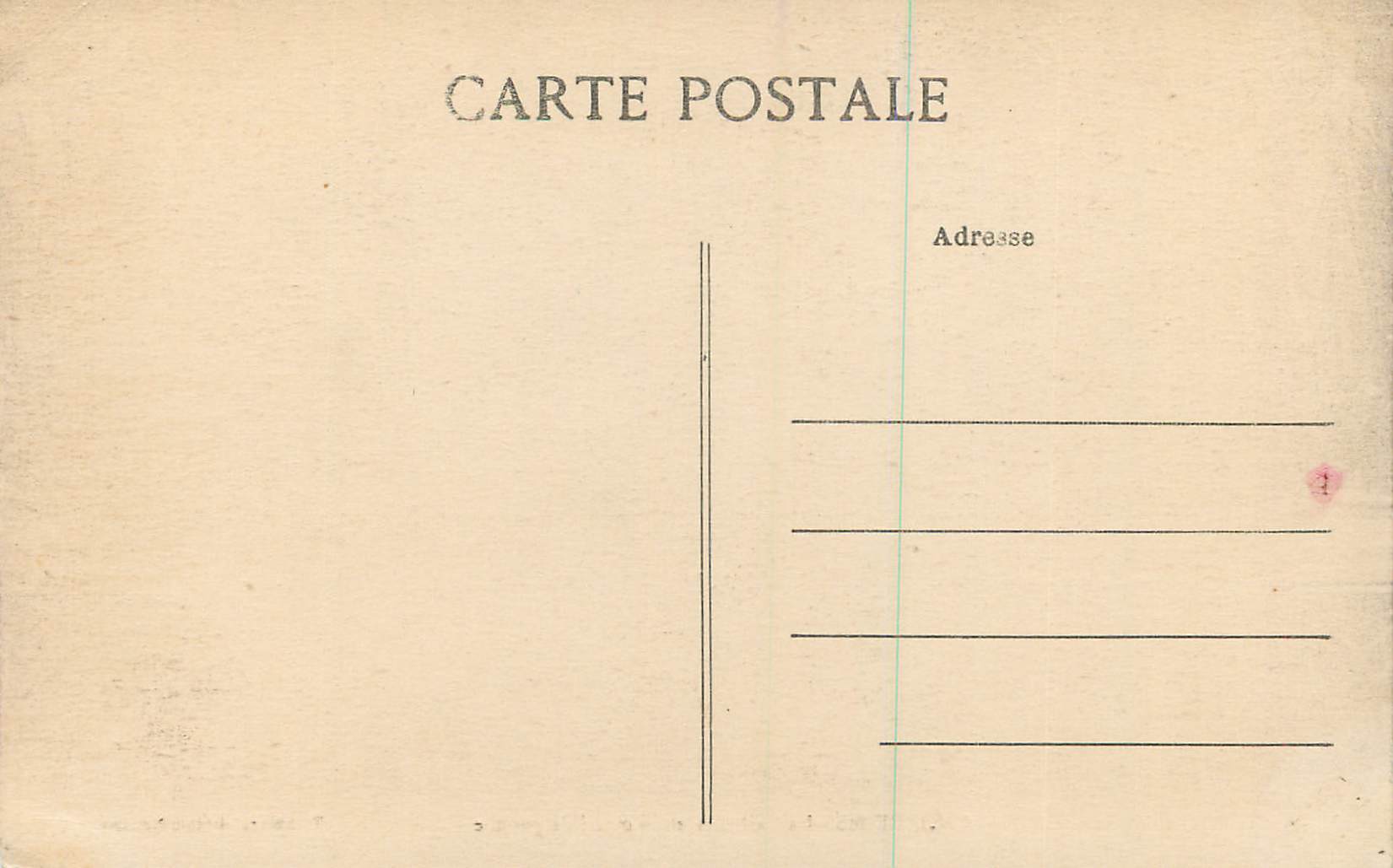 CPA Reims La Cathedrale Portail de gauche — Verso