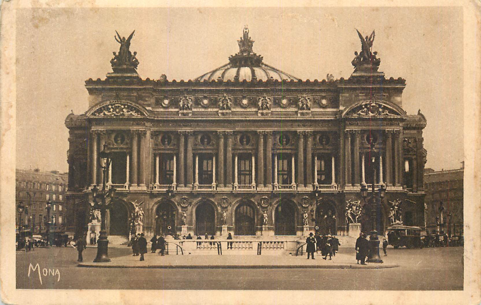 CPA Les tableaux de Paris l"opera construit par Ch Garnier de 1862 Ã 1875"