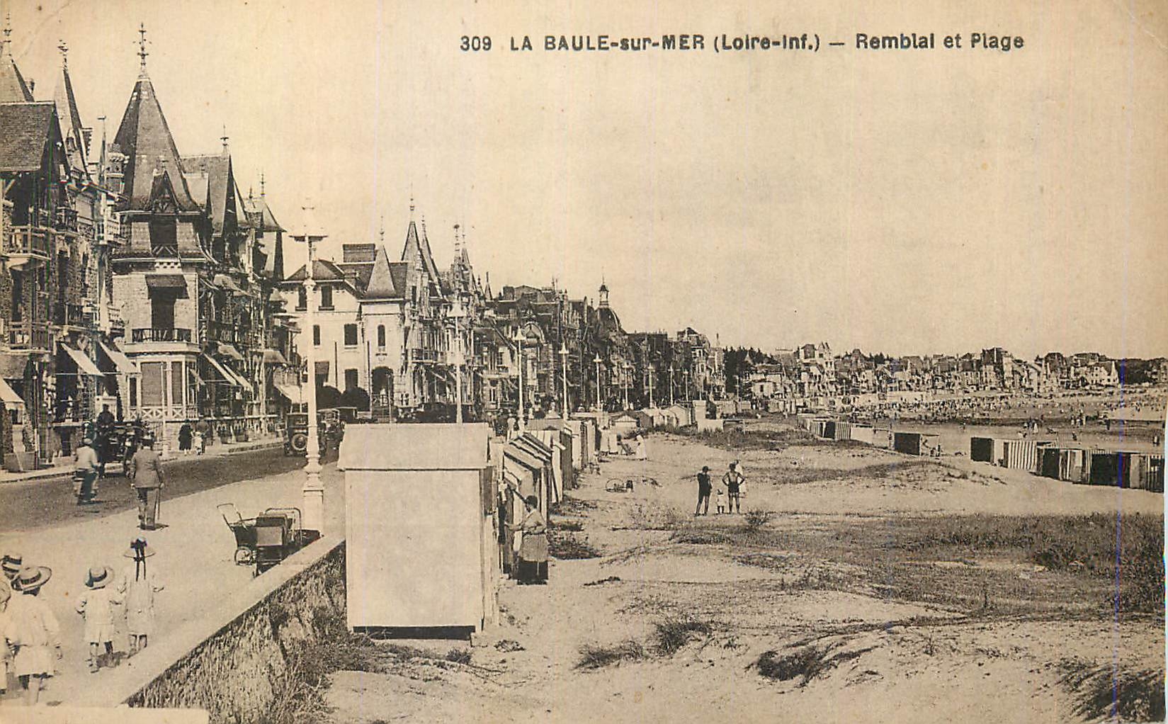 CPA La Baule sur mer Loire Remblal et plage