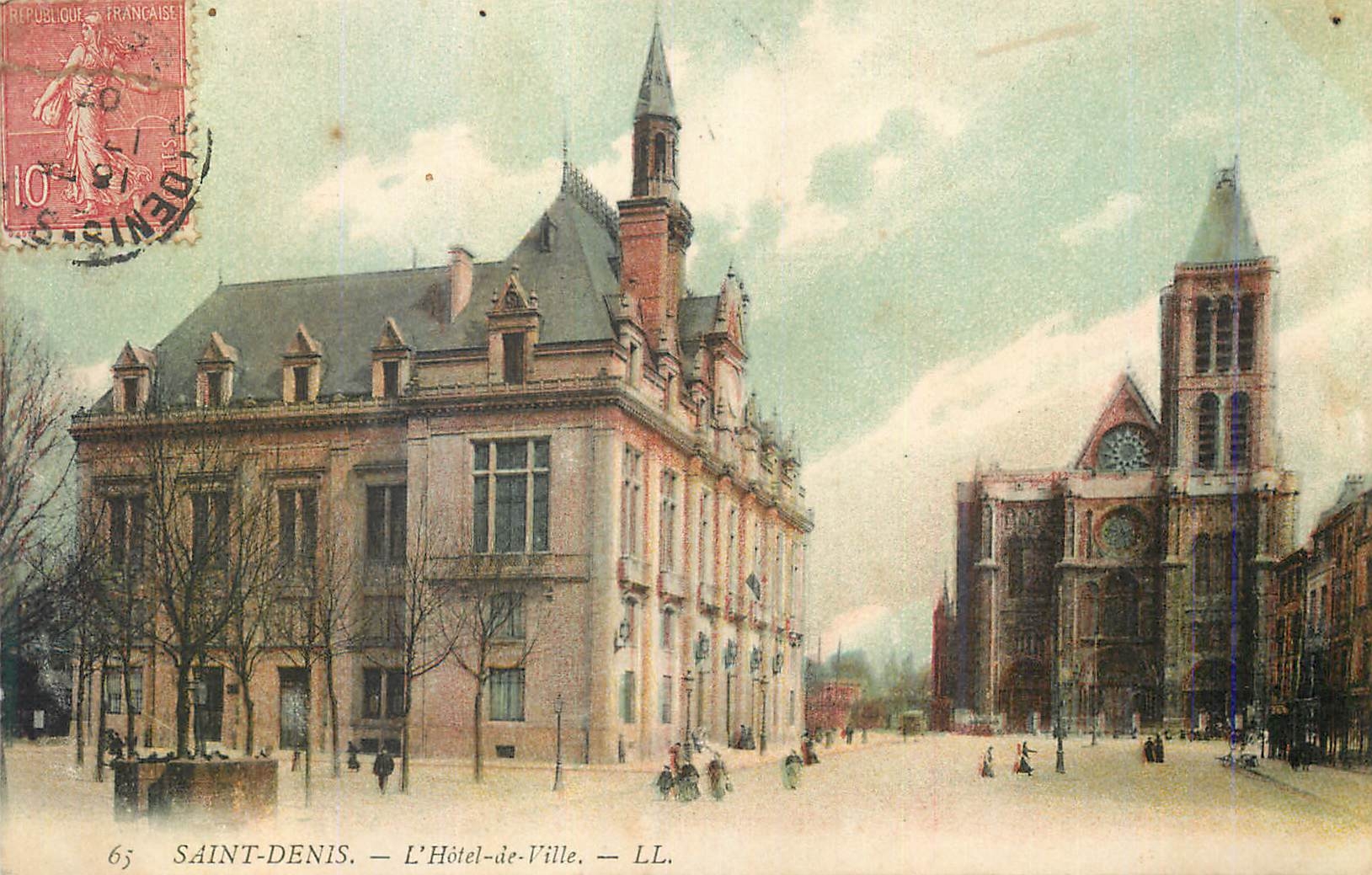 CPA Saint Denis l'Hotel de ville