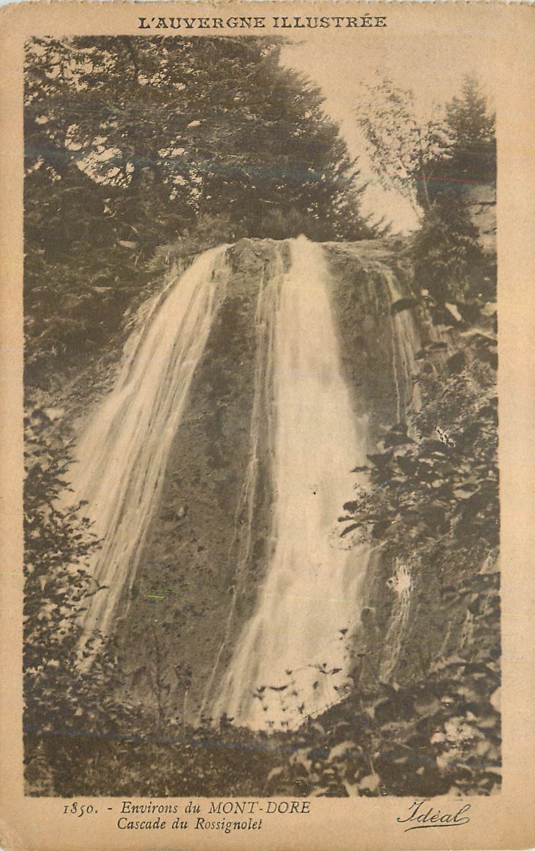 CPA Environ de Mont dore cascade du Rossignole
