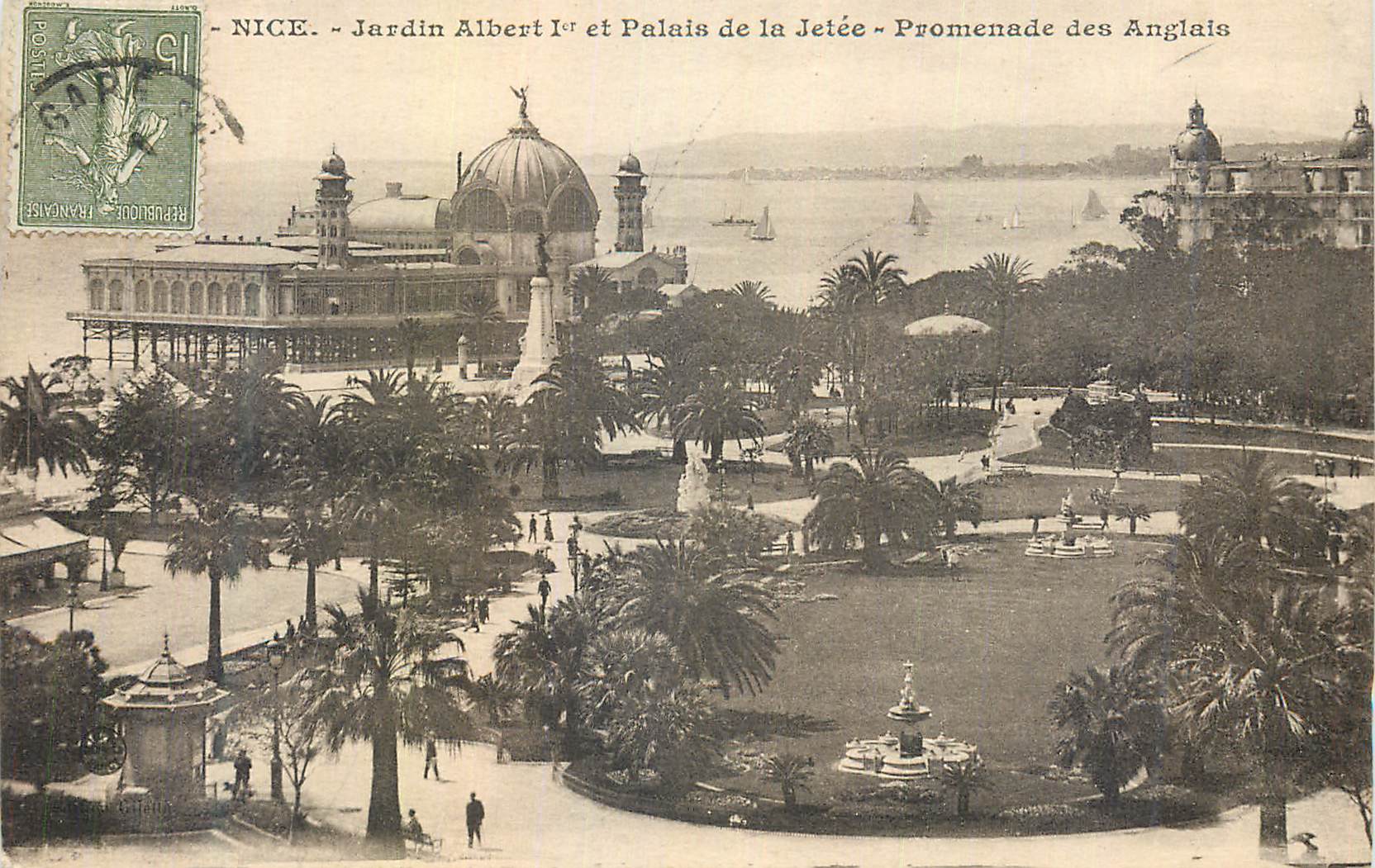 CPA Nice Jardin Albert 1er et Palais de la Jetee Promenade des Anglais