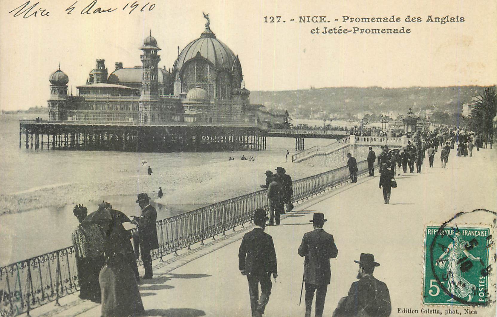 CPA Nice Promenade des Anglais et Jetee Promenade