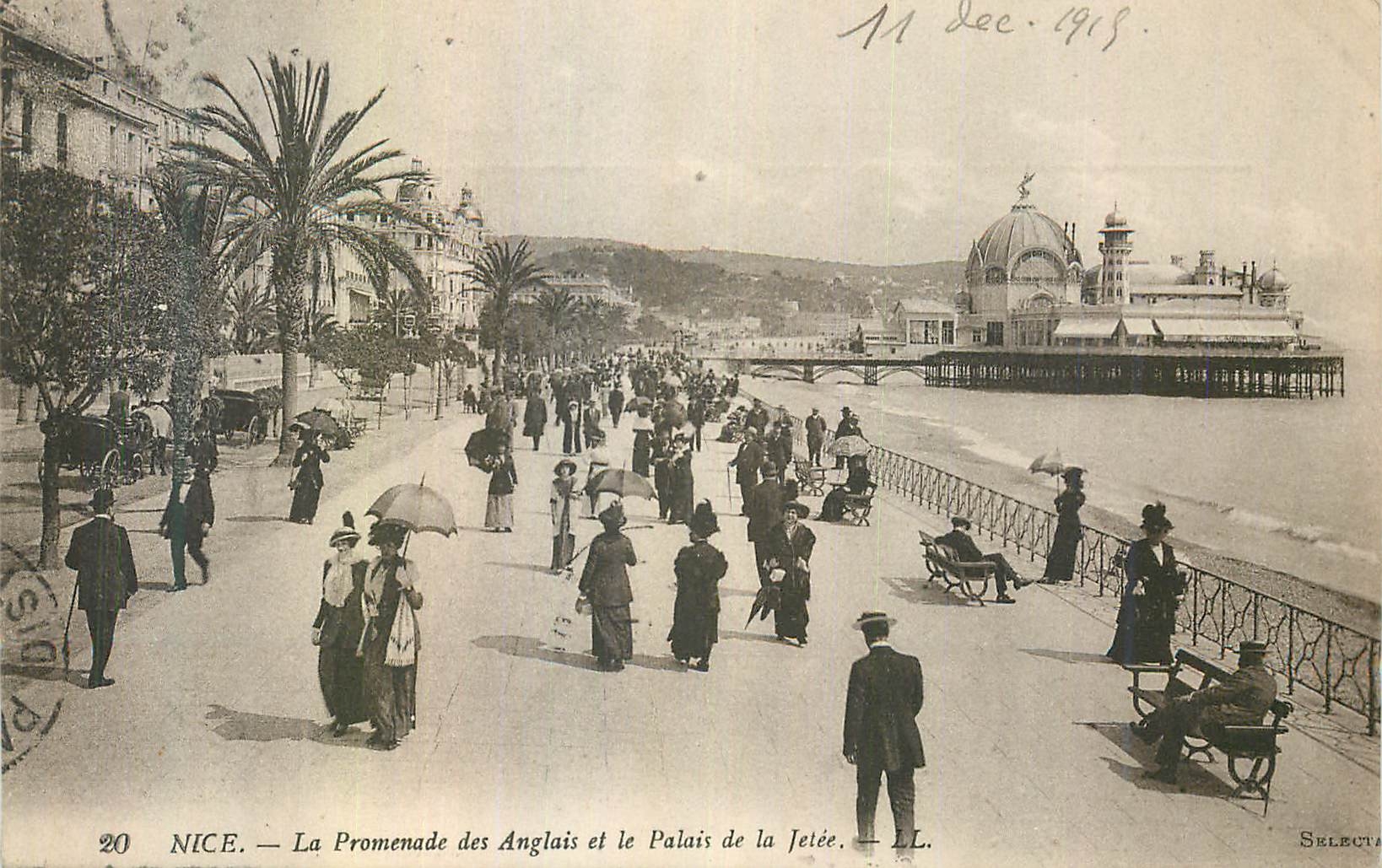 CPA Nice Promenade des Anglais et le Palais de la Jetee