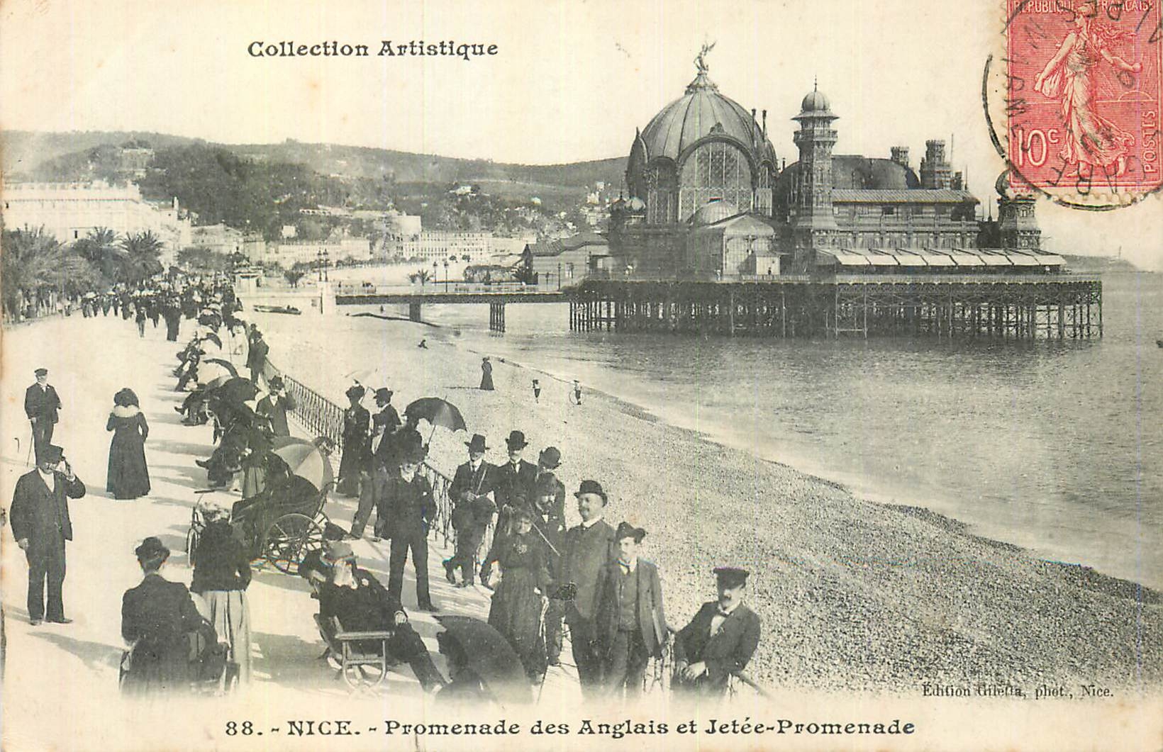 CPA Nice Promenade des Anglais et Jetee Promenade