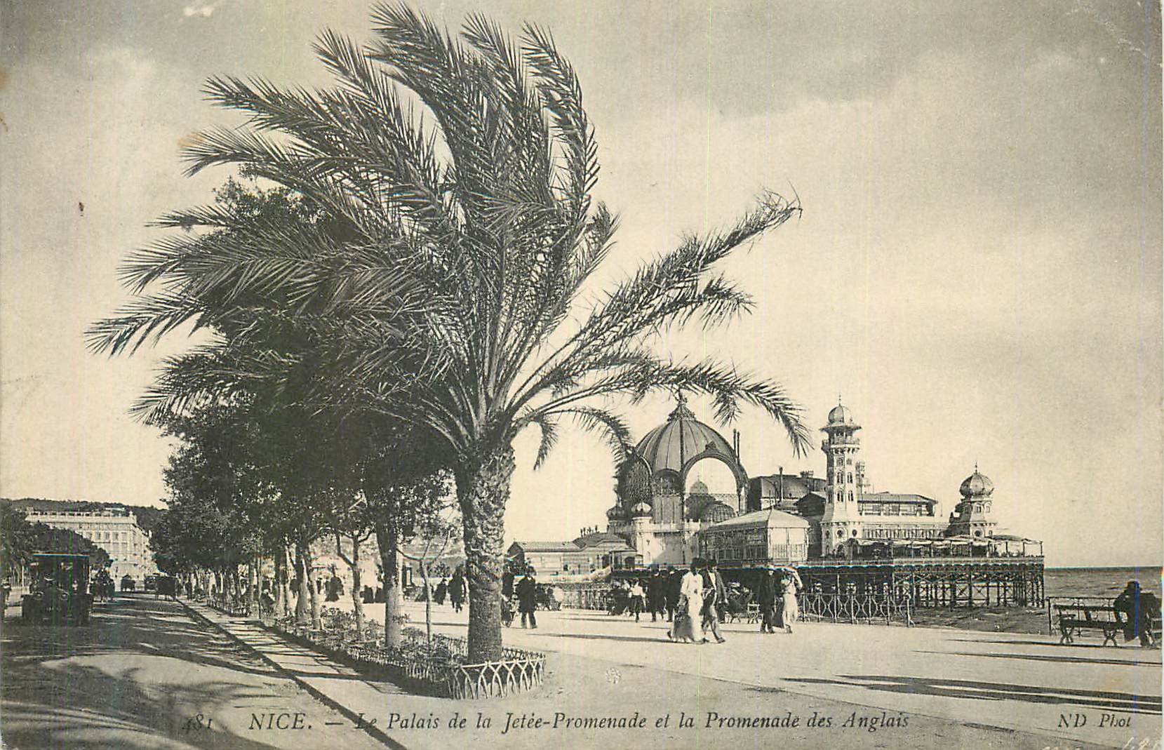 CPA Nice Le Palais de la Jetee Promenade