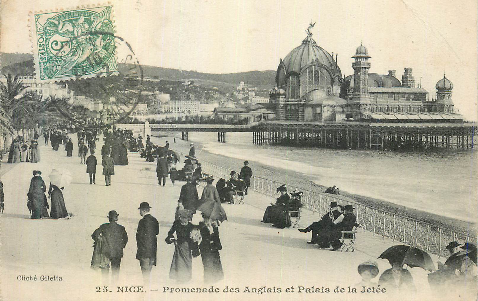 CPA Nice Promenade des Anglais et Palais de la Jetee