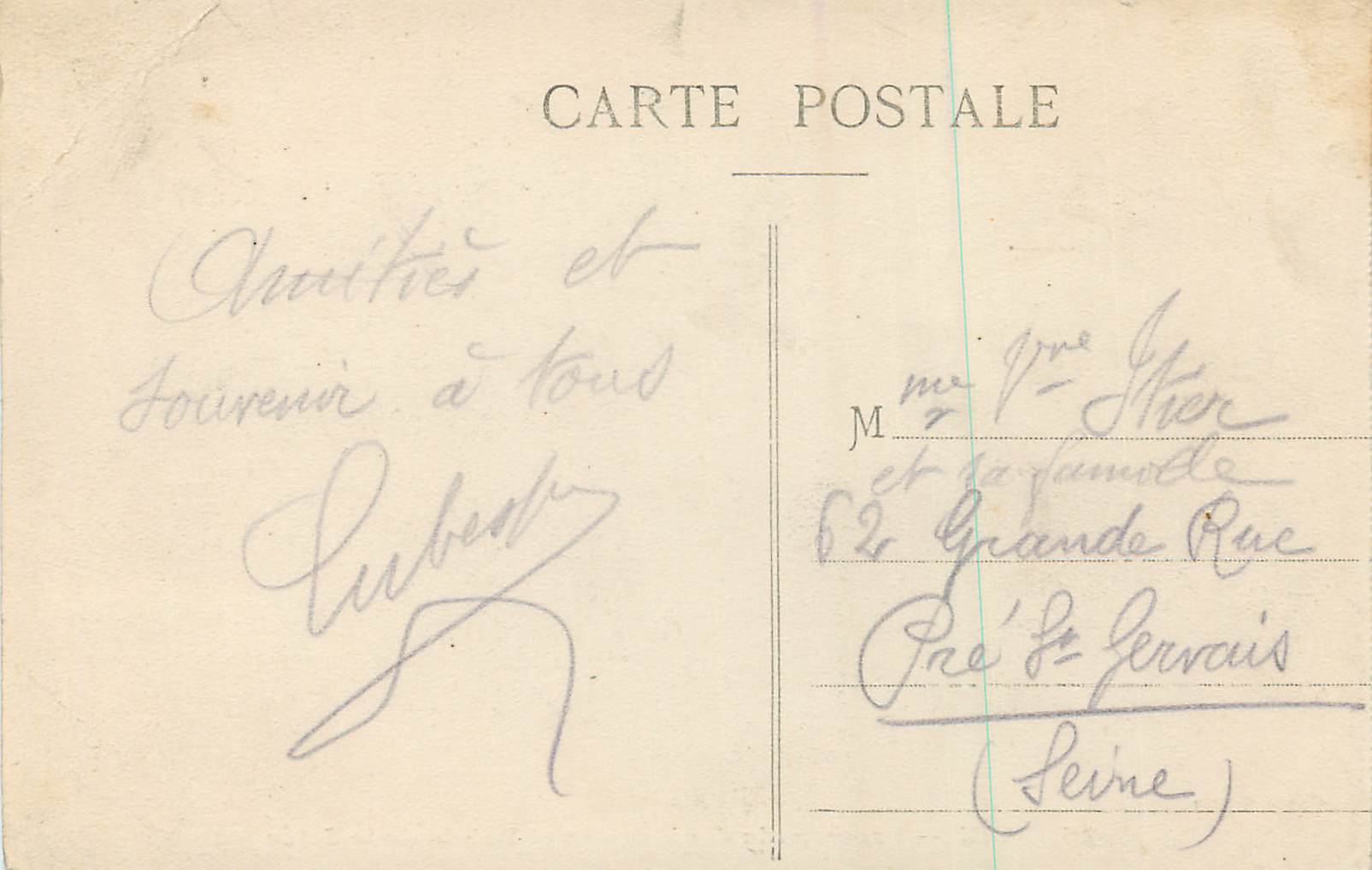 CPA Nice Promenade des Anglais et Palais de la Jetee — Verso