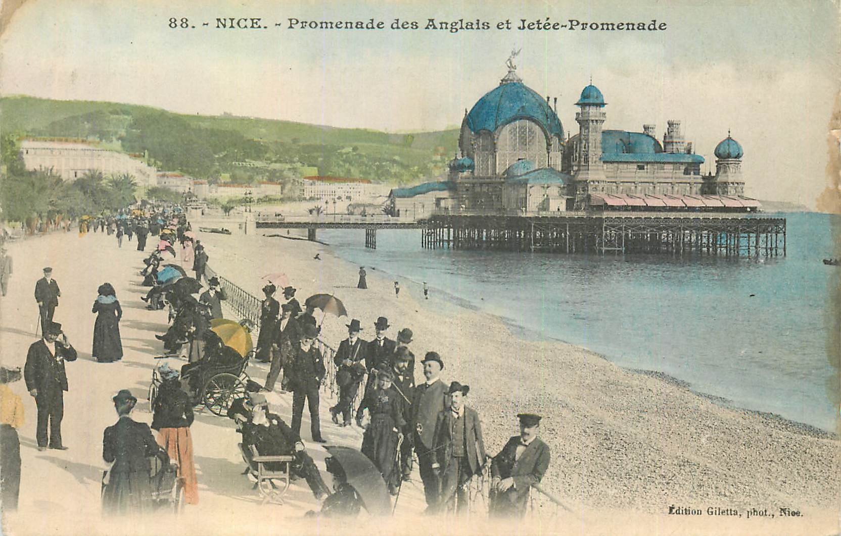 CPA Nice Promenade des Anglais et Jetee Promenade