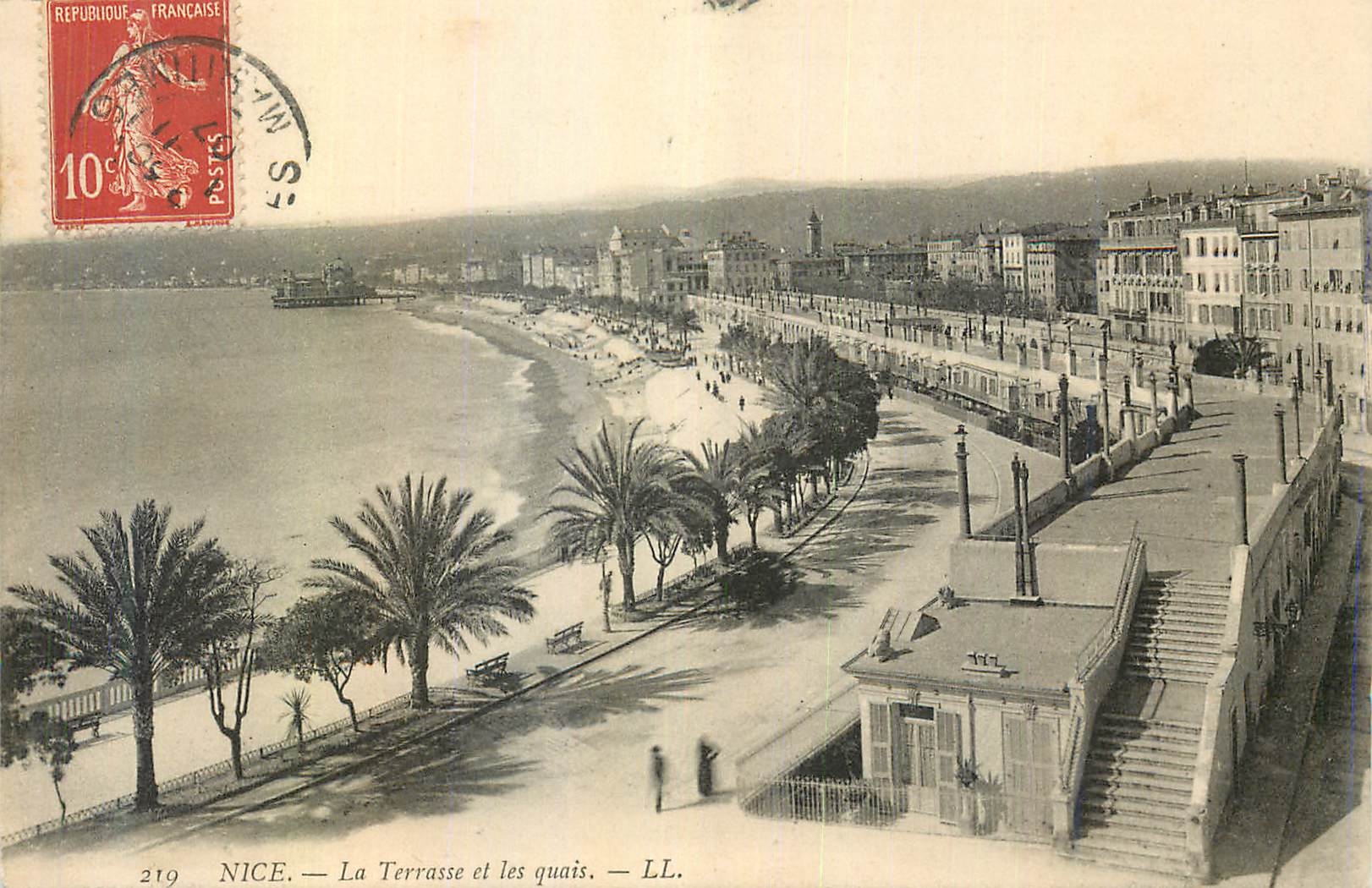 CPA Nice la Terrasse et les Quais
