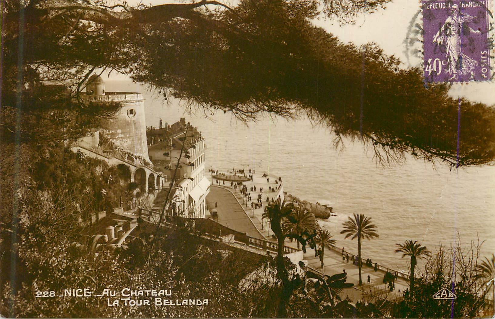 CPA Nice au Chateau la Tour Bellanda
