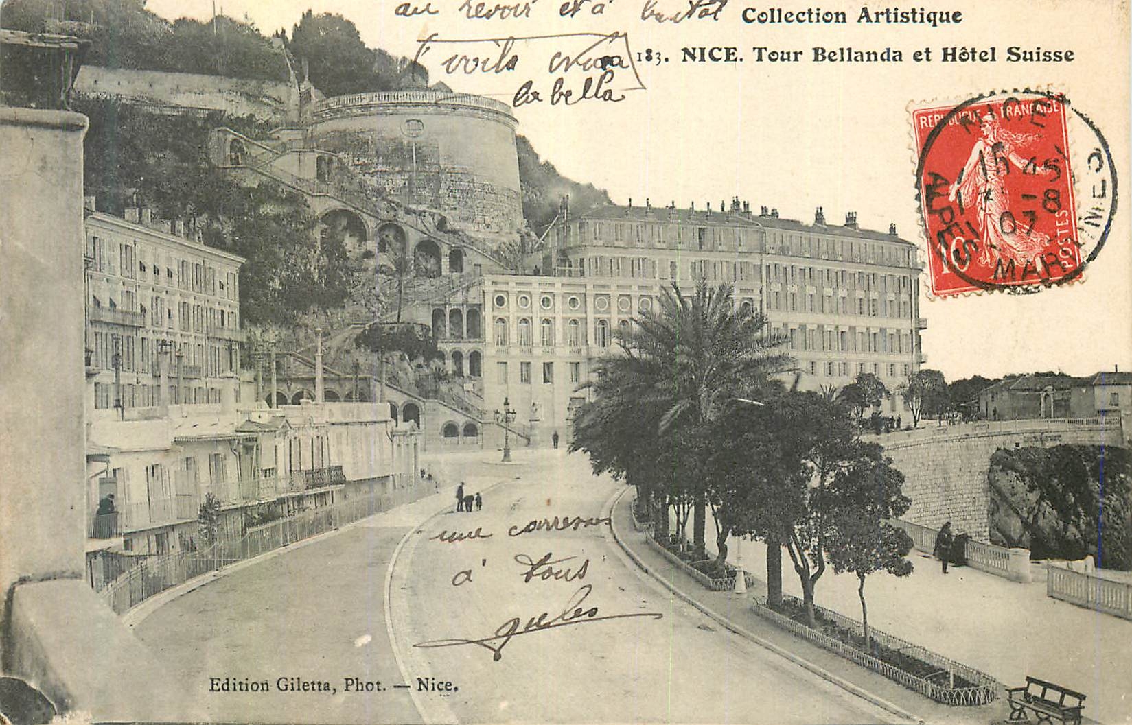 CPA Nice Tour Bellanda et hÃ´tel Suisse
