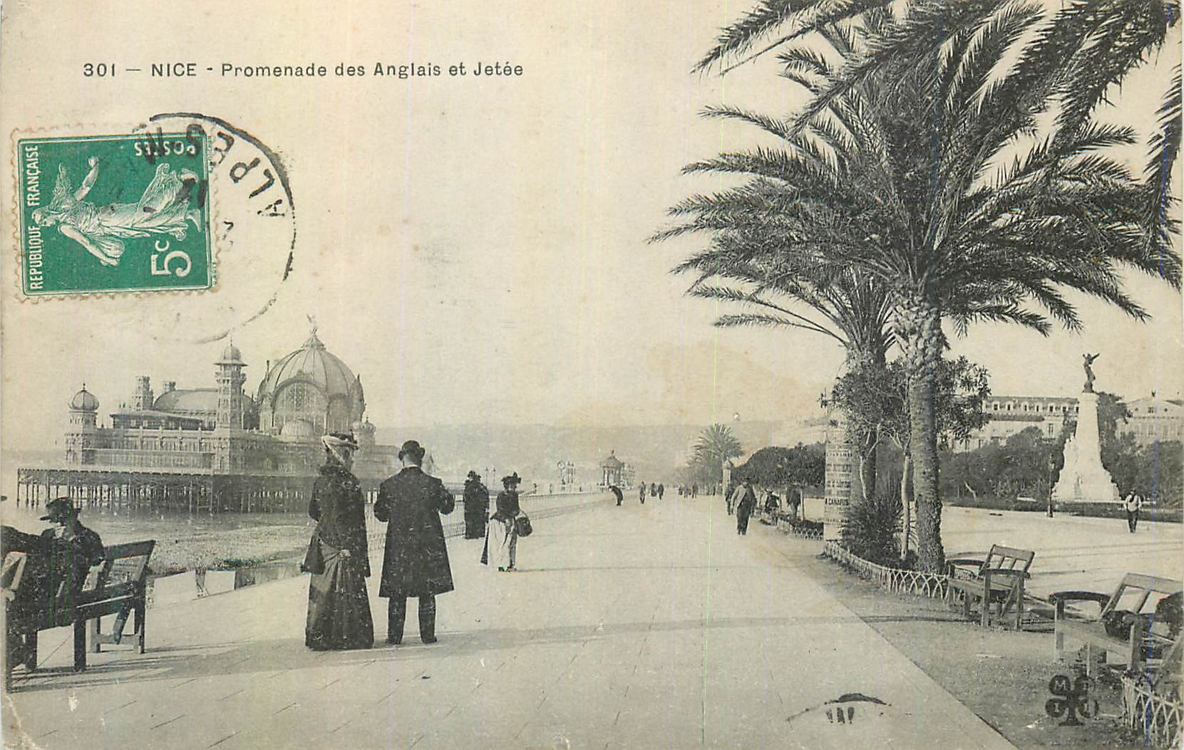 CPA Nice Promenade des Anglais et Jetee