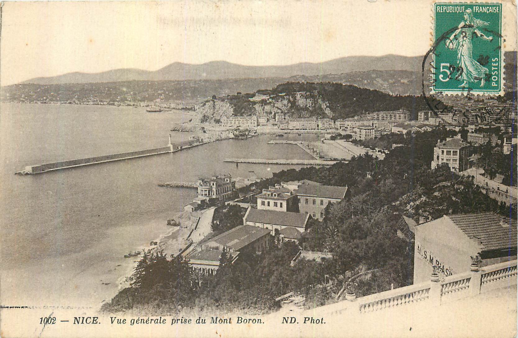 CPA Nice vue prise de Mont Boron